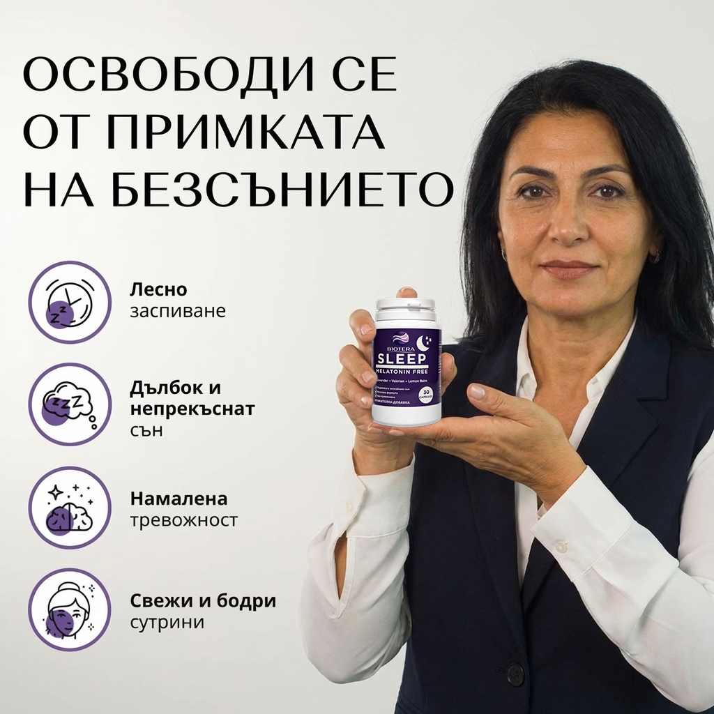 Biotera Sleep - билкова формула за спокоен сън