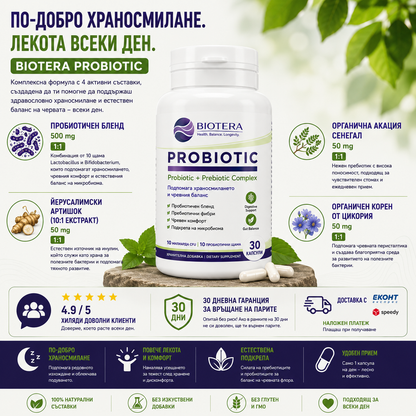 Biotera Probiotic - пробиотик за подут корем и газове